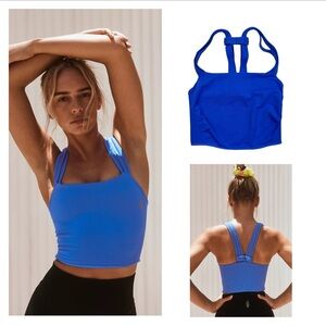 NWOT Free People On The Radar Longline Bra M/L